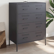 Komoda antracit 68 x 39 x 89 cm celicna