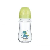 Canpol baby flašica 240ml široki vrat, antikolik - easy start- toys green horse ( 35/221_gre )