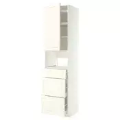 METOD / MAXIMERA Visoki element za ugradne uredaje, bela/Bodbyn prljavobela, 60x60x240 cm