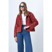 Trend Alacati Stili Ženska jakna Alc-X14603, Crvena