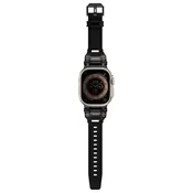 1 to 3 Skinarma Pašek Za Apple Watch Ultra 49Mm Titon Leather Waterproof Black