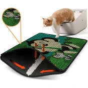Aberto Design Prostorika za toalet za macke Nrszn0090, 45 x 60 cm, Zelena