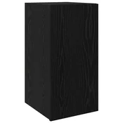 Vidaxl Stenski TV kabinet Črna Orehovina 30,5 x 30 x 60 cm
