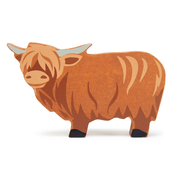 Drveni bivol Highland Cow Tender Leaf Toys