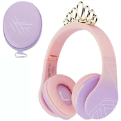 Djecje slušalice PowerLocus - P2 Princess, bežicne, ružicaste
