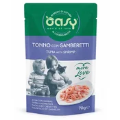 OASY More Love Tuna z rakci, mokra hrana za mačke, 70g