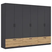 Boxxx omara ZA OBLAČILA, siva, hrast artisan