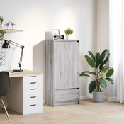 Ormaric s ladicom Siva Sonoma 55,5x34x119,5 cm