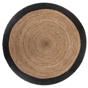Atmosphera OKROGLA PREPROGA 120 cm JUTA BORD NARAVNA boho