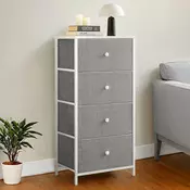 Songmics Predalnik 4 tkaninski predali 30x45x917 cm siva