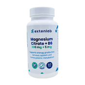 Magnezijev citrat + B6, 200 mg + 5 mg, Extenlab (60 tableta)