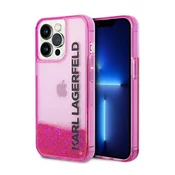 Karl Lagerfeld Etui Karl Lagerfeld Liquid Glitter Elong za iPhone 14 Pro Max - roza