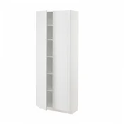 METOD Visoka omara s policami, bela/Stensund bela, 80x37x200 cm