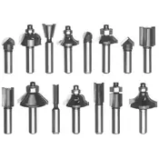 Einhell Set glodalica 8 mm 15 kom u drvenoj kutiji za TC-RO 1155, TE-RO 1255