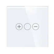 ELEKTRO SMART ELEKTRO SMART stakleni panel za dimer s metalnim nosacem, bijeli ES-G86.CT-DM-WT