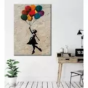 Wallity Dekorativna slika na platnu, 50x70cm, Šarena