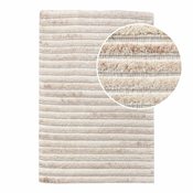 Kremno bela ročno tkana volnena preproga 60x90 cm Mango – House Nordic