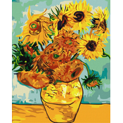 Rayher.	 Slikanje po številkah, Sunflowers Van Gogh, 40x50 cm