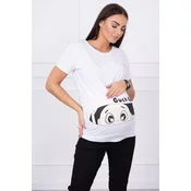 marka niezdefiniowana Maternity blouse Guck white