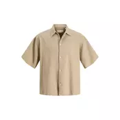 JACK & JONES Srajca JORMONTAUK  temno siva