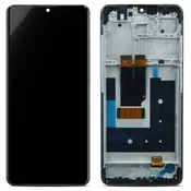Steklo in LCD zaslon za Nokia 2.4, originalno (OEM), črno