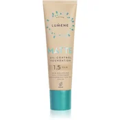 Lumene Matte Oil-Control Foundation fluidni tekoči puder za mastno in mešano kožo odtenek 1,5 Fair Bež