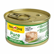 GimDog Pure Delight piščanec + jagnjetina 85 g