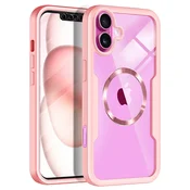 Hibridni Full body ovitek Techsuit ColorVerse 360 MagSafe za iPhone 16 Plus - pink