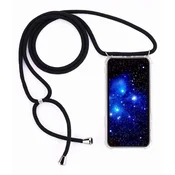 Prozoren ovitek Bigcousin za iPhone 11 z črno vrvico