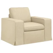 Vidaxl Kavč krema 103 x 80 x 82 cm blago