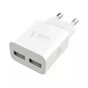 Winner Group - Adapter za punjenje 2x USB-A 12W, beli