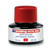 Tinta za marker permanentni   25ml Edding MTK25 crvena
