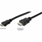 DIGITUS kabel HDMI A moški & moški HDMI mini C 3m