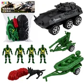 slomart LEAN TOYS Vojaški set, Transporter, Figurice, Vozila, 14 kosov