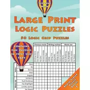 Large Print Logic Puzzles: 50 Logic Grid Puzzles: Contains fun puzzles in font size 16pt