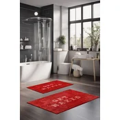 Lessentiel Maison Set prostirki za kupatilo CT-5402, 2 Komada, Crvena