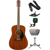 Fender CD-60S Dreadnought WN All-Mahogany Deluxe SET