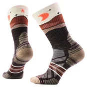 Ženske nogavice Smartwool Hike Light Tread Crew Chestnut L