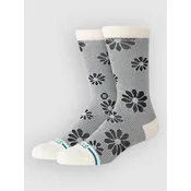 Stance Floral Stitch Crew Socks ivory