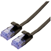VALUE Value 21.99.0822 RJ45 omrežni kabel\, Patch kabel CAT 6a U/UTP 2.00 m črna 1 kos, (20437313)