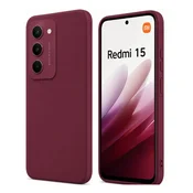 +Class silikonska maskica za Xiaomi Redmi 15 4G/5G bordo