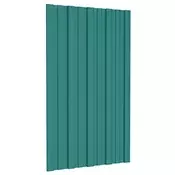 vidaXL Strešni panel 36 pcs Zelena 80 x 45 cm Pocinkano jeklo