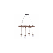 Leuchten Direkt 15483-18 - Luster na sajli ROPE 4xE27/60W/230V