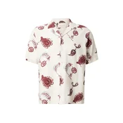 JACK & JONES Srajca JORMAINE pastelno modra/temno rdeča/bela