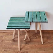 Hanah Home Set klub stocica 2Shp116, 2 komada, Tirkizni