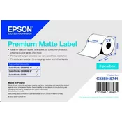 Epsonov zvitek etiket, običajen papir, 102 mm
