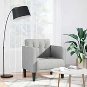 vidaXL Kavč z nasloni za roke, nebesno siv, 53 cm, blago