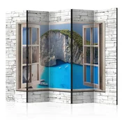 artgeist Paravan Azure Paradise I, 5-Delni, Dvostranski
