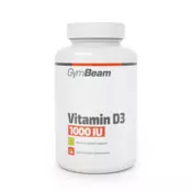 GymBeam Vitamin D3 1000 IU 120 kaps. bez okusa
