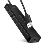 AXAGON USB HUB HUE-C2A, 4-portni, 5Gbps, 2x USB-A, 2x USB-C, napajanje USB-C, kabel 19cm